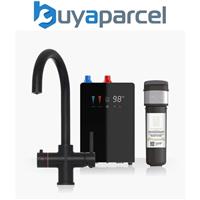 INTU 4OUR Matt Black 4 In 1 Swan Filtered Boiling Hot Water Tap Nexus & Pro Filt