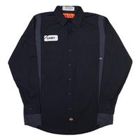 DICKIES Danny Mens Worker Shirt Blue Long Sleeve M - M Regular