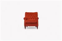 Columbus Accent Velvet Armchair, Rust