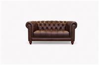 Ullswater 2 Seater Leather Sofa, Vintage Whisky