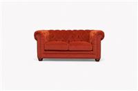 Charterhouse 2 Seater Velvet Sofa, Rust