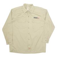 DICKIES Conserv FS Mens Worker Shirt Beige Long Sleeve L - L Regular