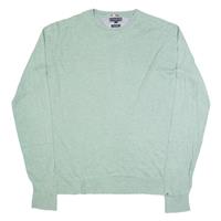 TOMMY HILFIGER Mens Jumper Green Tight Knit L - L Regular