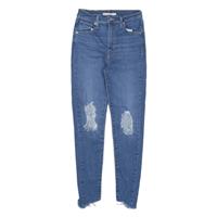 LEVI'S Mile High Distressed Jeans Blue Denim Slim Skinny Womens W23 L25