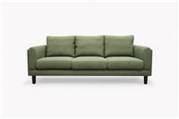 Harbour Grand 3 Seater Sofa, Relaxed Linen Olive Green