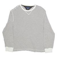 TOMMY HILFIGER Mens T-Shirt Grey Long Sleeve L - L Regular