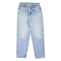 CARHARTT Distressed Workwear Mens Jeans Blue Regular Tapered Stone Wash W29 L30