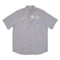 CARHARTT Relaxed Fit Mens Worker Shirt Grey L - L Regular