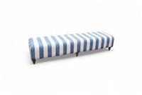 Joules Porthleven Large Bench Stool, Stripe Ocean