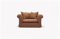 G Plan Large Snuggler, Chocolate Linen
