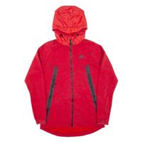 NIKE Mens Red Hoodie Full Zip S - S Regular