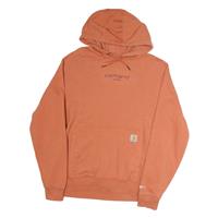 CARHARTT Womens Orange Hoodie L Cotton Pullover Casual Everyday Wear - L Regular