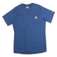 CARHARTT Mens Blue Pocket T-Shirt M Short Sleeve Crew Neck Workwear Casual - M Regular