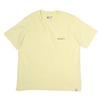 CARHARTT Mens Yellow & Cream Pocket T-Shirt XL Short Sleeve Crew Neck Graphic - XL Regular