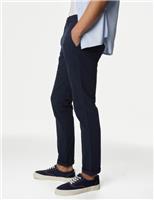 Marks & Spencer Mens Navy Cotton Chino Trousers 28 W 
