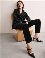 Marks & Spencer Jaeger Womens Navy Straight Women Trousers Size 18