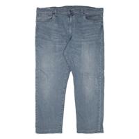 LEVI'S 502 Jeans BIG E Mens Blue Regular Tapered Stone Wash W40 L26