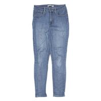 LEVI'S 721 High Rise Womens Jeans Blue Slim Skinny Stone Wash W28 L28