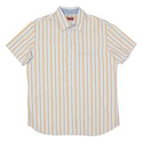 LEVI'S Strauss & Co Mens Shirt Blue Striped L - L Regular