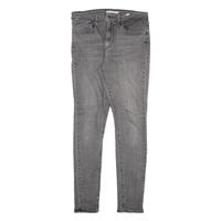 LEVI'S 721 High Rise Womens Jeans Grey Slim Skinny Stone Wash W30 L30