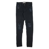 LEVI'S 710 Distressed Jeans Black Denim Slim Skinny Girls W26 L30