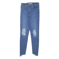 LEVI'S Mile High Distressed Womens Jeans Blue Slim Skinny W26 L27