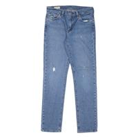 LEVI'S 511 BIG E Jeans Distressed Mens Blue Slim Straight W30 L32