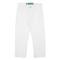 LEVI'S Silver Tab Cropped Womens Jeans White Regular Tapered W28 L23