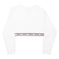 LEVI'S Cropped Womens Sweatshirt White XS - XS Regular