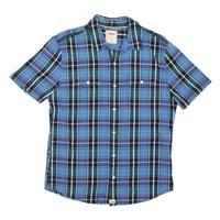 LEVI'S Mens Shirt Blue Check L - L Regular