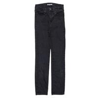 LEVI'S Womens Black Denim Slim Straight Jeans W22 L28 - W22 28 in Slim