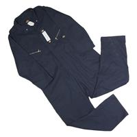 DICKIES Mens Navy Blue Relaxed Polyester Blend Dungarees XL W42 L29 Workwear - XL Regular