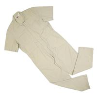 DICKIES Mens Beige Cotton Blend Dungarees Loose Fit XL W40 L30 Workwear - XL Regular