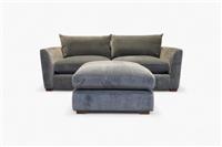 Metro Large 3 Seater Sofa & FREE Footstool, Dusk Atlantic