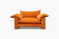 Hoxton Snuggler Chair, Dusk Chenille Marmalade