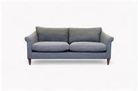 Sloane Grand 3 Seater Sofa, Relaxed Linen Ink Blue