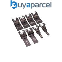 Faithfull Multi Tool 34mm 32mm 22mm 10mm Blade Set of 8 Wood Blades FAIMFKIT8