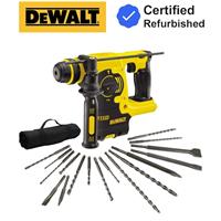 Dewalt DCH253N 18v 3kg SDS+ Rotary Hammer Drill Bare + 17 Piece SDS Chisel Set