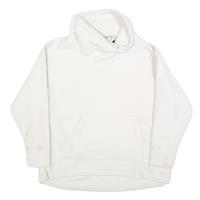 NIKE Womens White Plain Pullover Jumper Crew Neck Basic Knit XS Casual - XS Regular