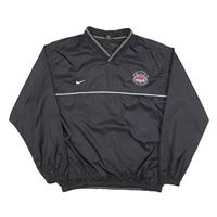 NIKE Mens Black Super Bowl XXXIV Pullover Jacket L Polyester Blend Plain - L Regular