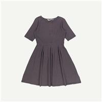 Seasalt Cornwall Womens Blue Cotton/Elastane Midi A line Striped Dress Size 12