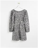 Oliver Bonas Womens Black Knee length A line Regular Dress Size 12