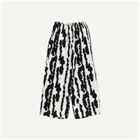 Marks & Spencer Womens Multi Coloured Linen Straight Women Trousers 10 Short