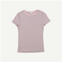 M&S Womens Multi Coloured Cotton Round neck Short sleeved Women Top Size 10