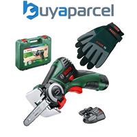 Bosch EasyCut Multi Purpose Cordless Chainsaw Nano Blade Saw 1x 2.5Ah Bat Gloves