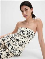 Marks & Spencer Womens Multi Coloured Linen Short sleeved Women Top Size 12