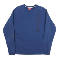NIKE Mens Blue Crew Neck M Cotton Blend Sweatshirt Sports Casual Activewear - M Regular