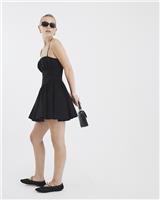 River Island Womens Black Cotton Mini Dress Size 10