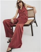 River Island Womens Brown Woven Trousers Size 6