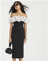 River Island Womens Black Scuba Dress Size M